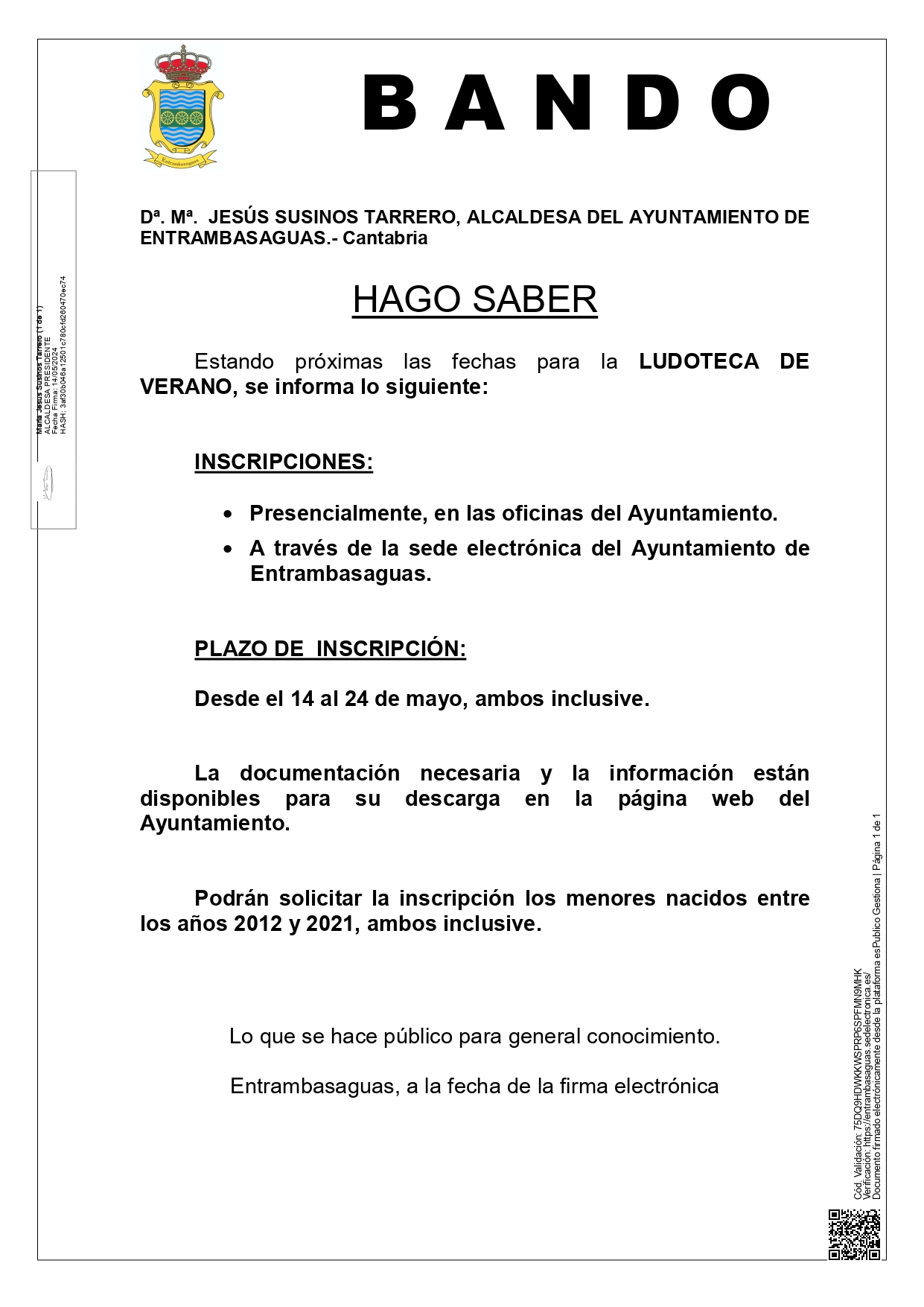 Ludoteca de verano 2024