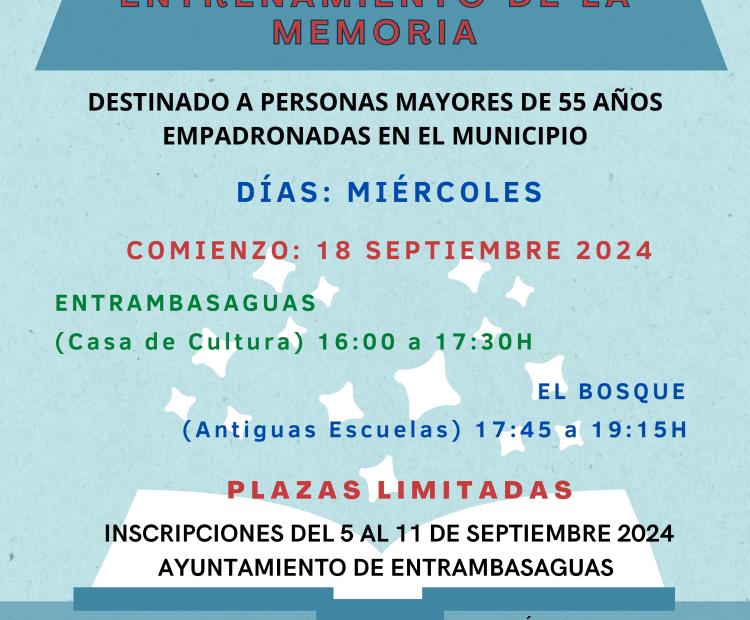 Taller de entrenamiento de la memoria.