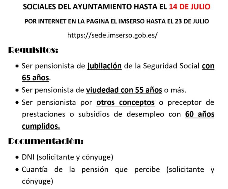 Vacaciones IMSERSO, temporada 2025/2026
